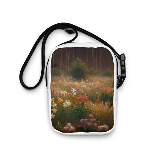 Fields of Lilies Christian Utility Crossbody Bag | Triple Threads Collection