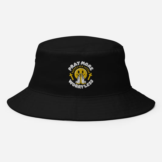 Pray More, Worry Less Christian Bucket Hat | Triple Threads Collection