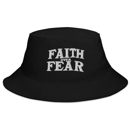 Faith Over Fear Faith Based Bucket Hat | Triple Threads Collection