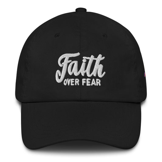 Faith Over Fear Dad Hat | Triple Threads Collection