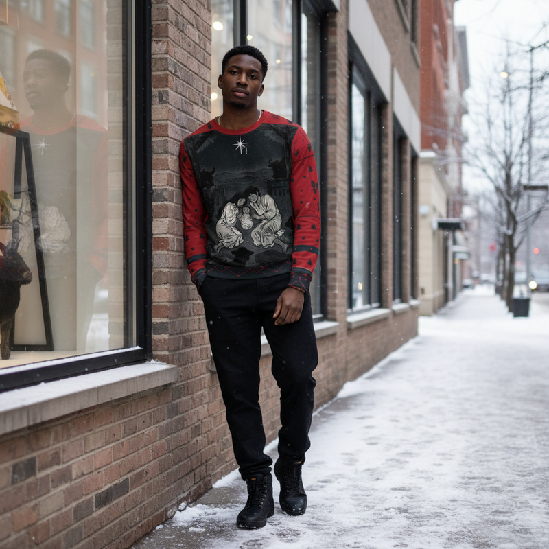 Baby Jesus | Ugly Christmas Sweaters (Black)