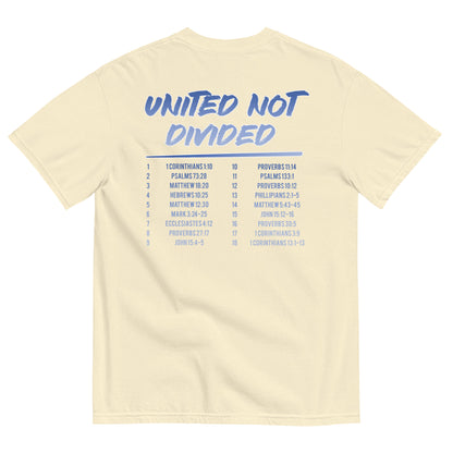 United, Not Divided Short Sleeve Ivory T-Shirt | Triple Threads Collection