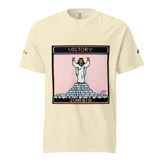 "Victory in Jesus" 8-Bit Christian Shirt  | Triple Threads Collection