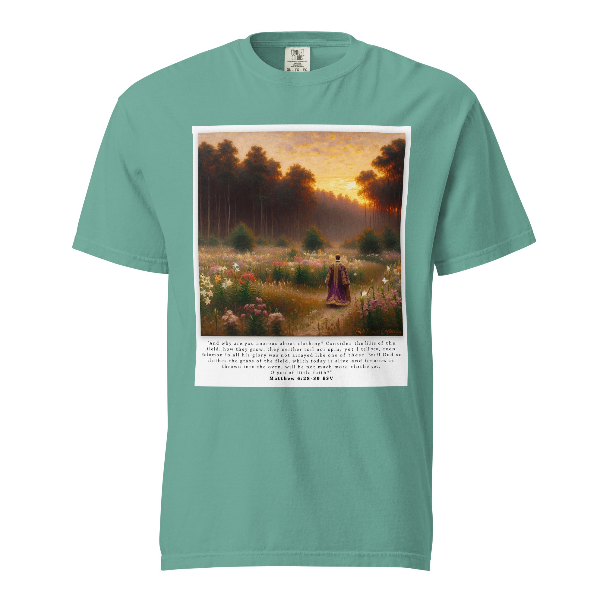 Fields of Lilies T-Shirt (Based on Matthew 6:28-30)