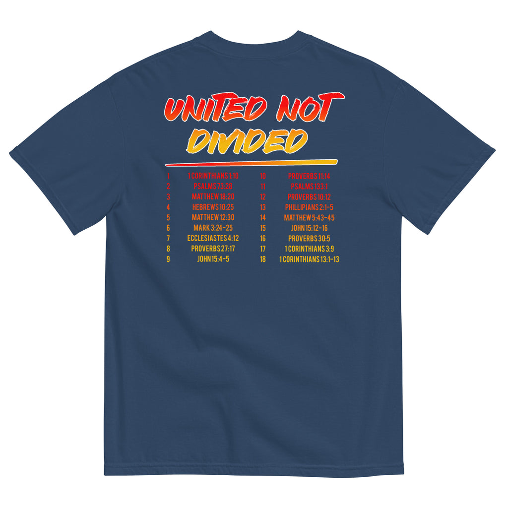 United, Not Divided Short Sleeve Navy T-Shirt | Triple Threads Collection