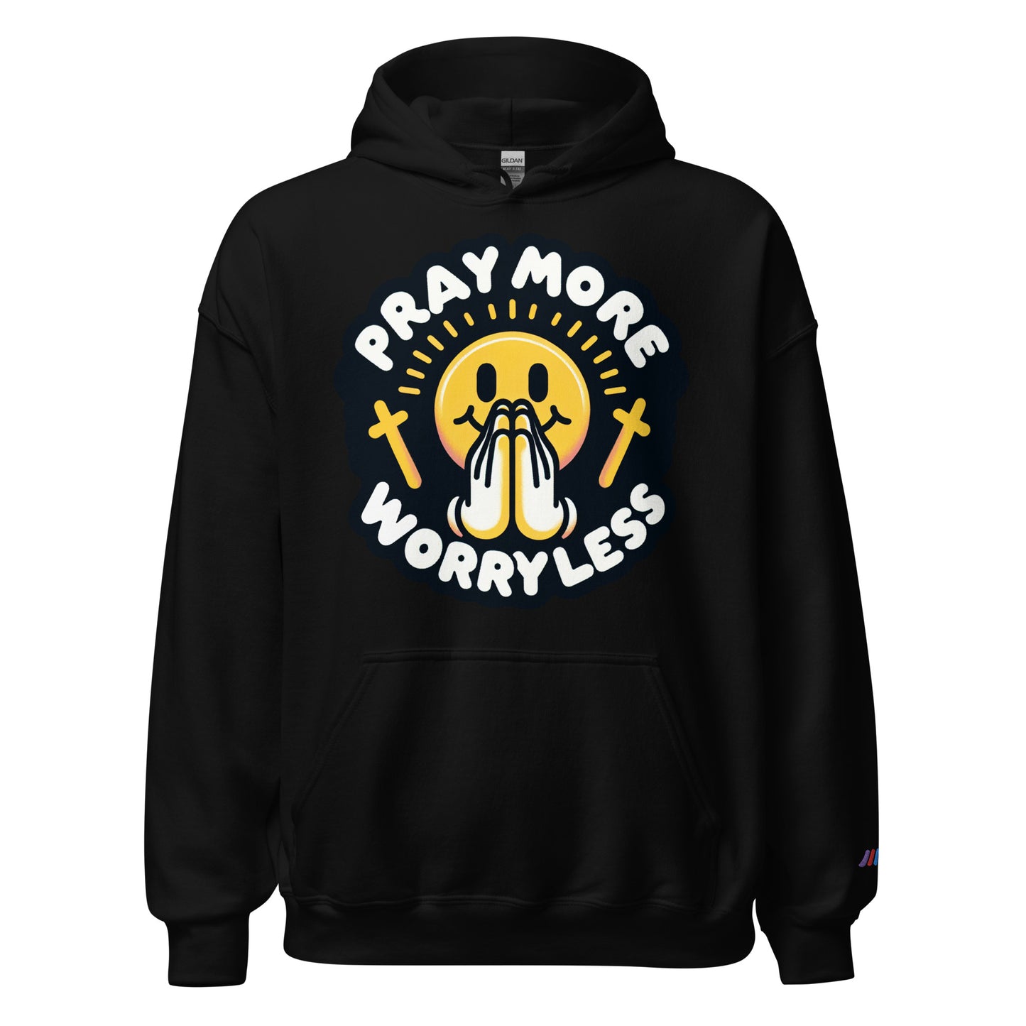 "Pray More, Worry Less" Christian, Faith-Based Hoodie | Triple Threads Collection