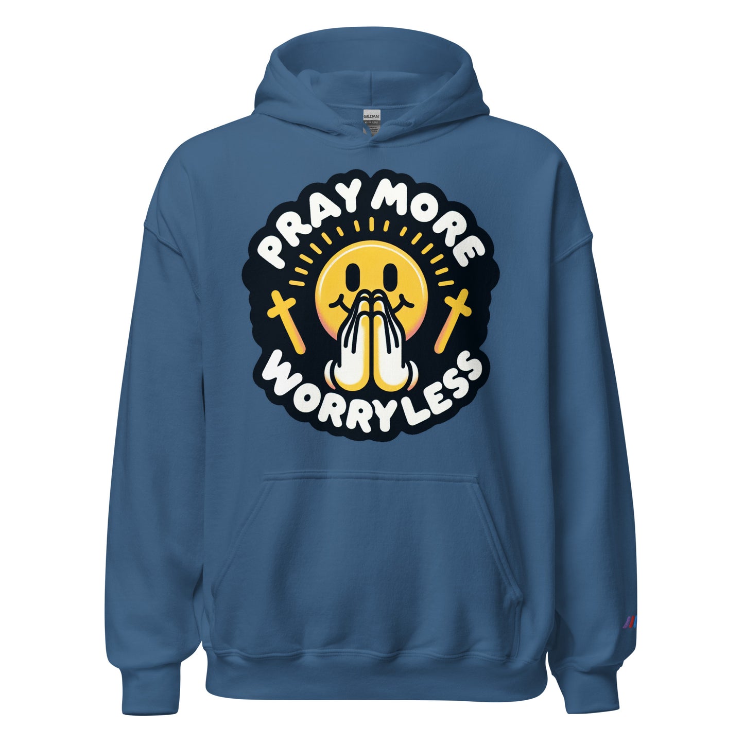 "Pray More, Worry Less" Christian, Faith-Based Hoodie | Triple Threads Collection