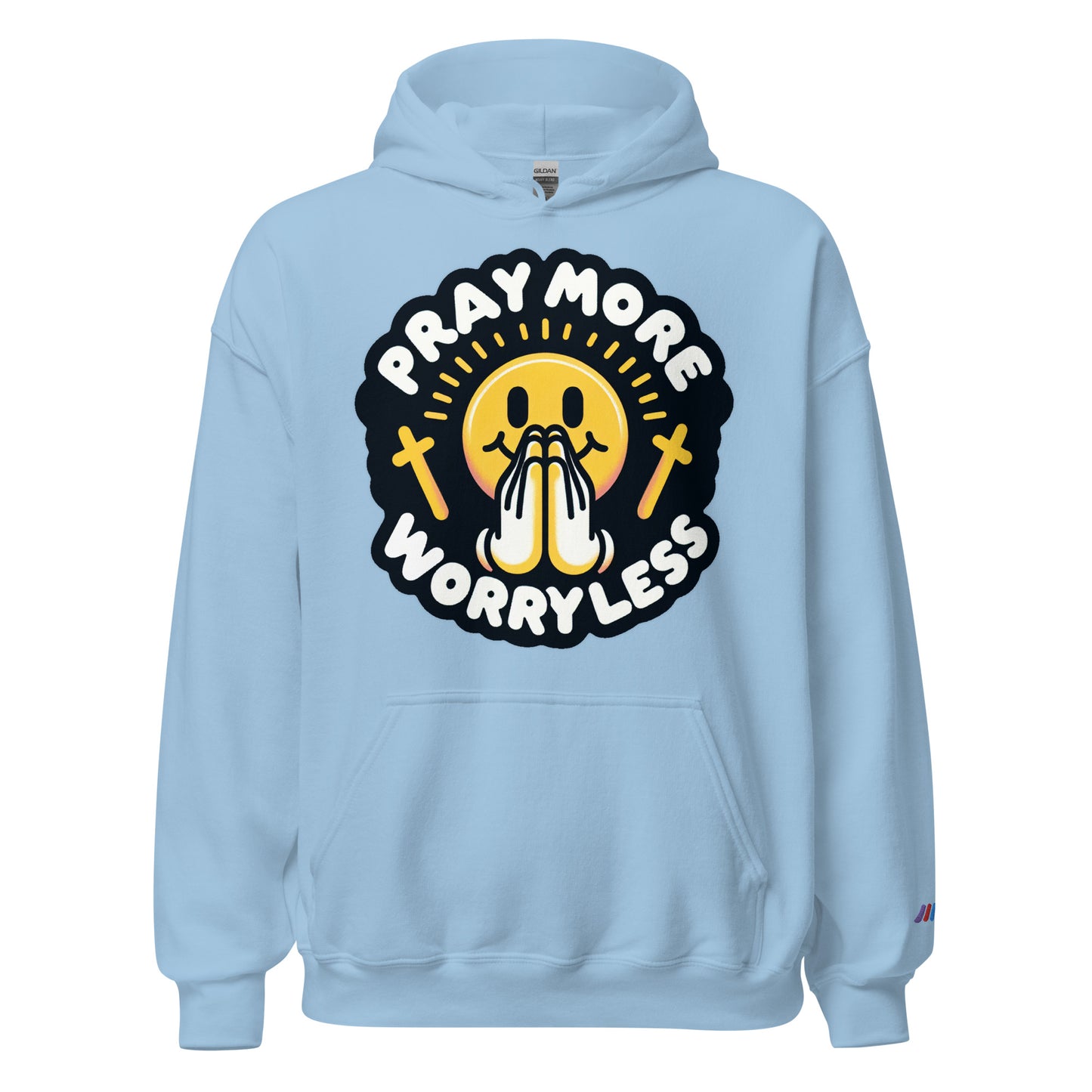 "Pray More, Worry Less" Christian, Faith-Based Hoodie | Triple Threads Collection