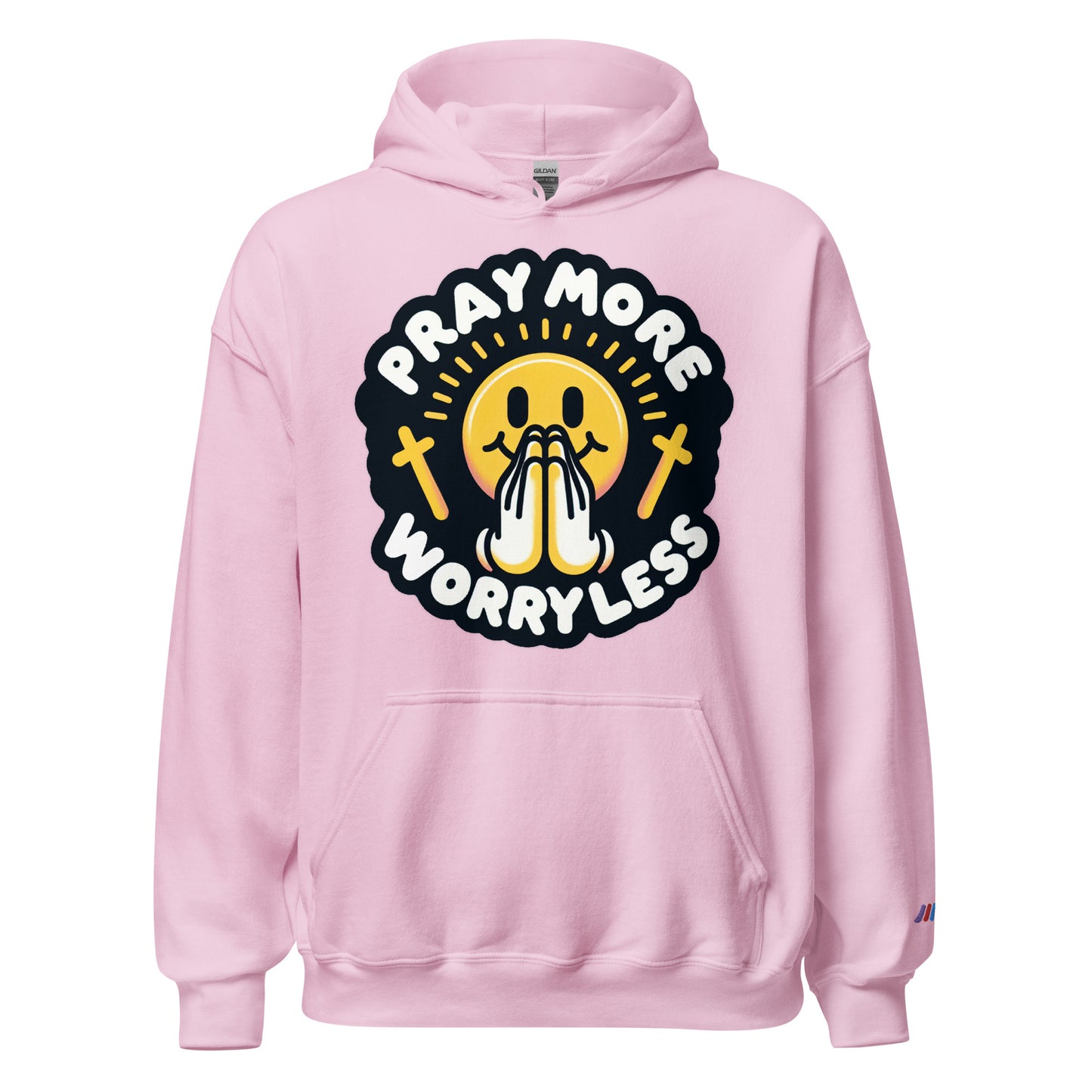 "Pray More, Worry Less" Christian, Faith-Based Hoodie | Triple Threads Collection