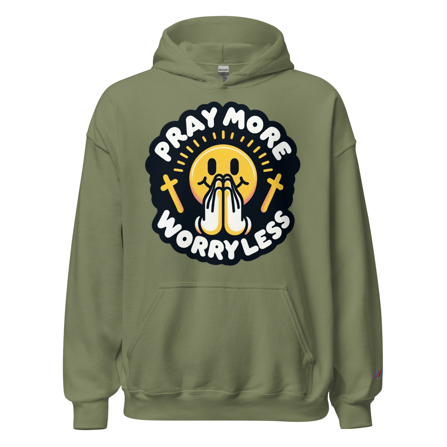 "Pray More, Worry Less" Christian, Faith-Based Hoodie | Triple Threads Collection