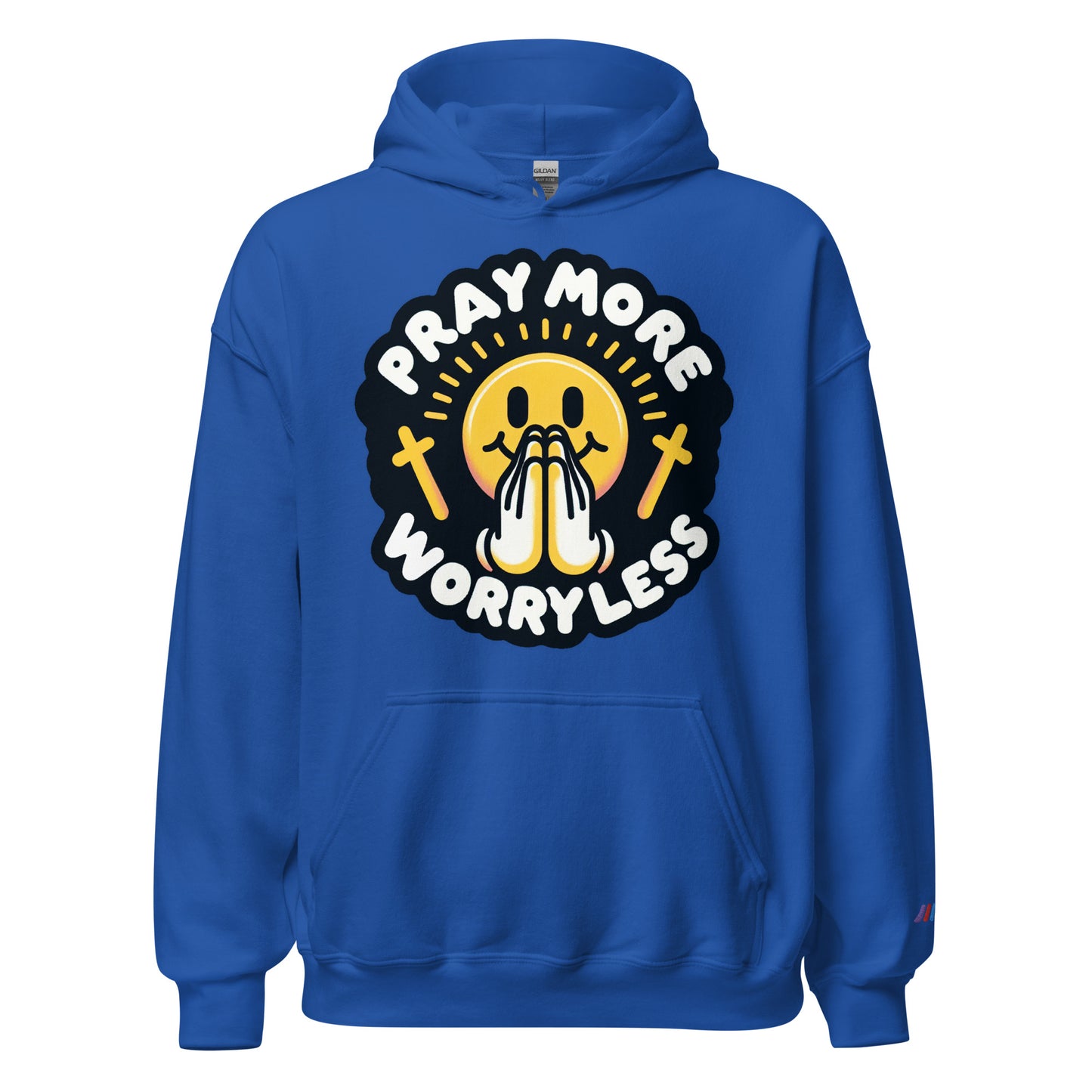 "Pray More, Worry Less" Christian, Faith-Based Hoodie | Triple Threads Collection