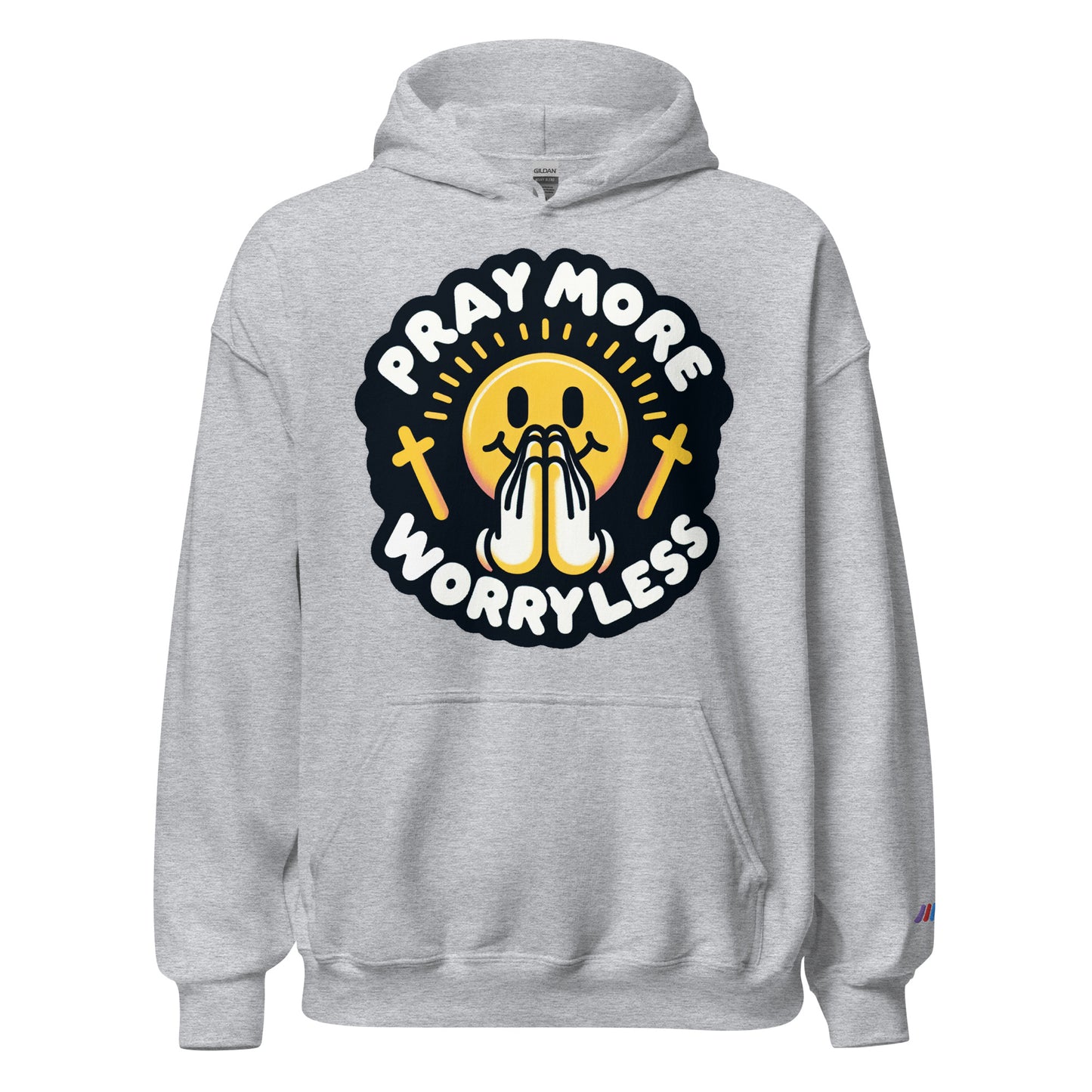 "Pray More, Worry Less" Christian, Faith-Based Hoodie | Triple Threads Collection