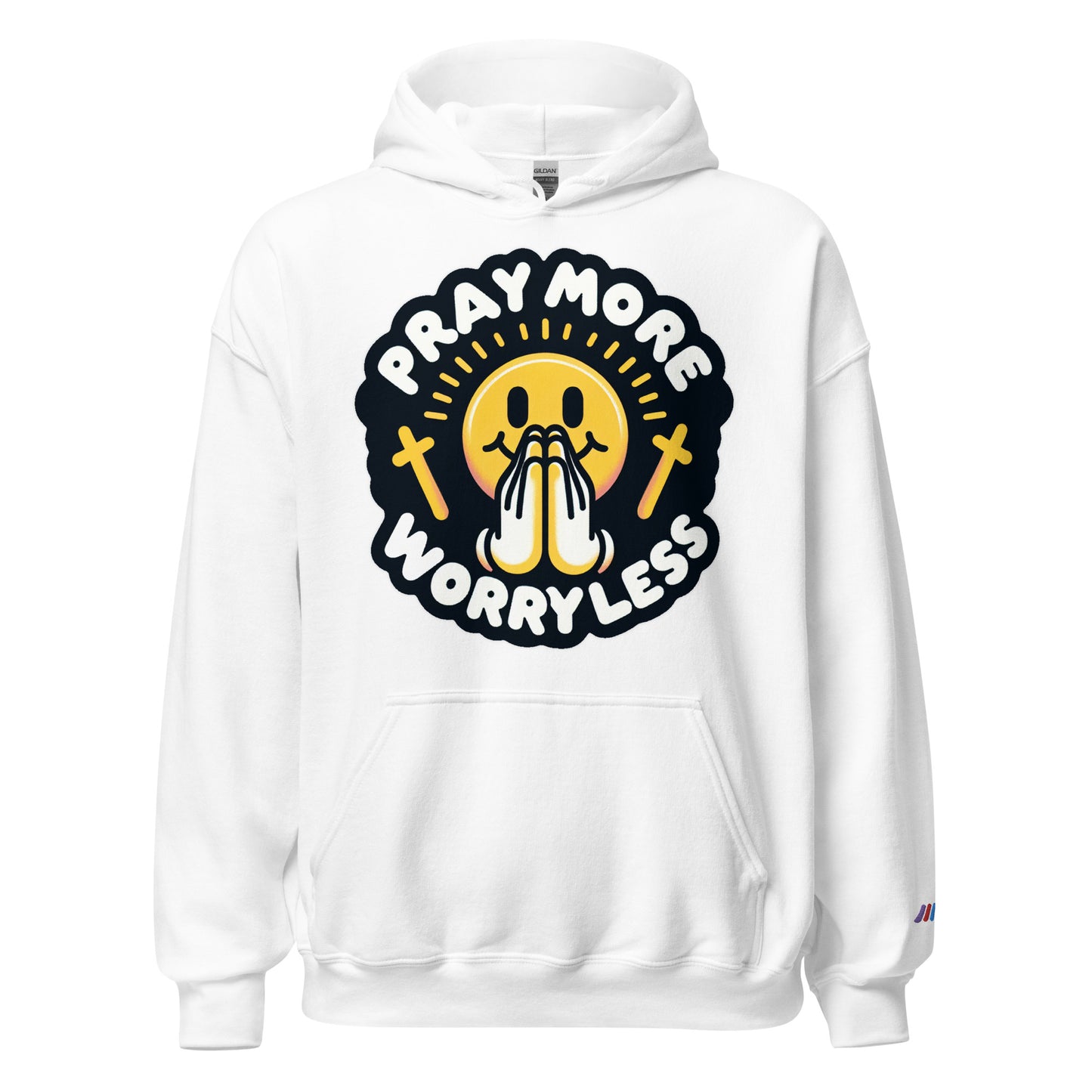 "Pray More, Worry Less" Christian, Faith-Based Hoodie | Triple Threads Collection