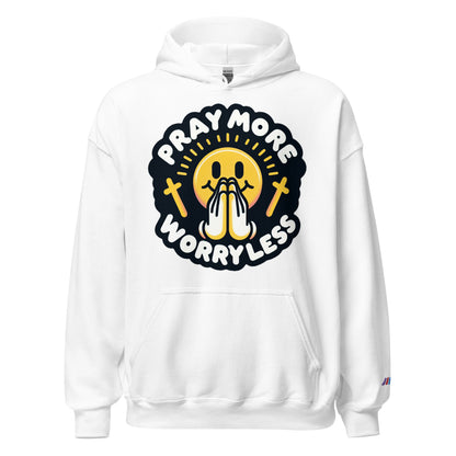 "Pray More, Worry Less" Christian, Faith-Based Hoodie | Triple Threads Collection