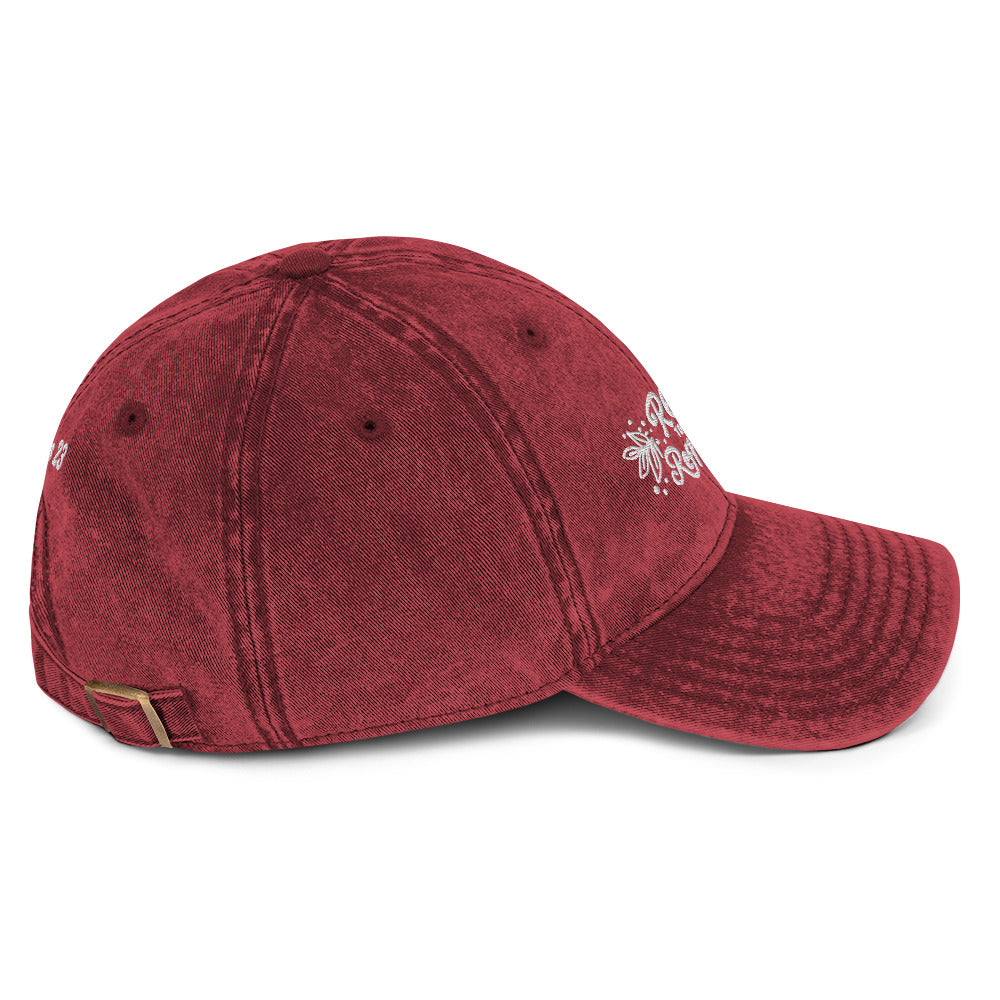Psalms 23 'Rest to be Refreshed' Vintage Cotton Twill Christian Cap | Triple Threads Collection