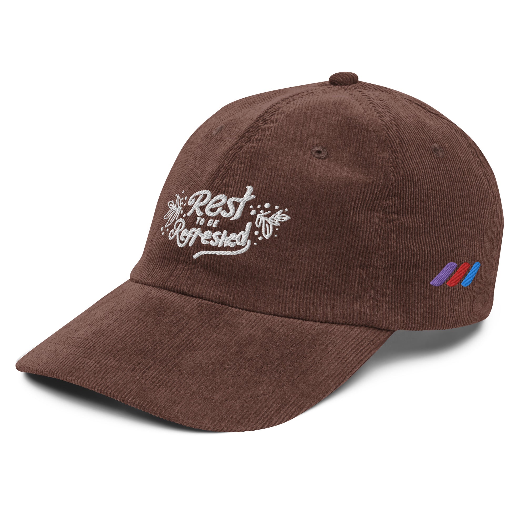 Psalms 23 ' Rest to be Refreshed' Vintage Corduroy Cap | Triple Threads Collection