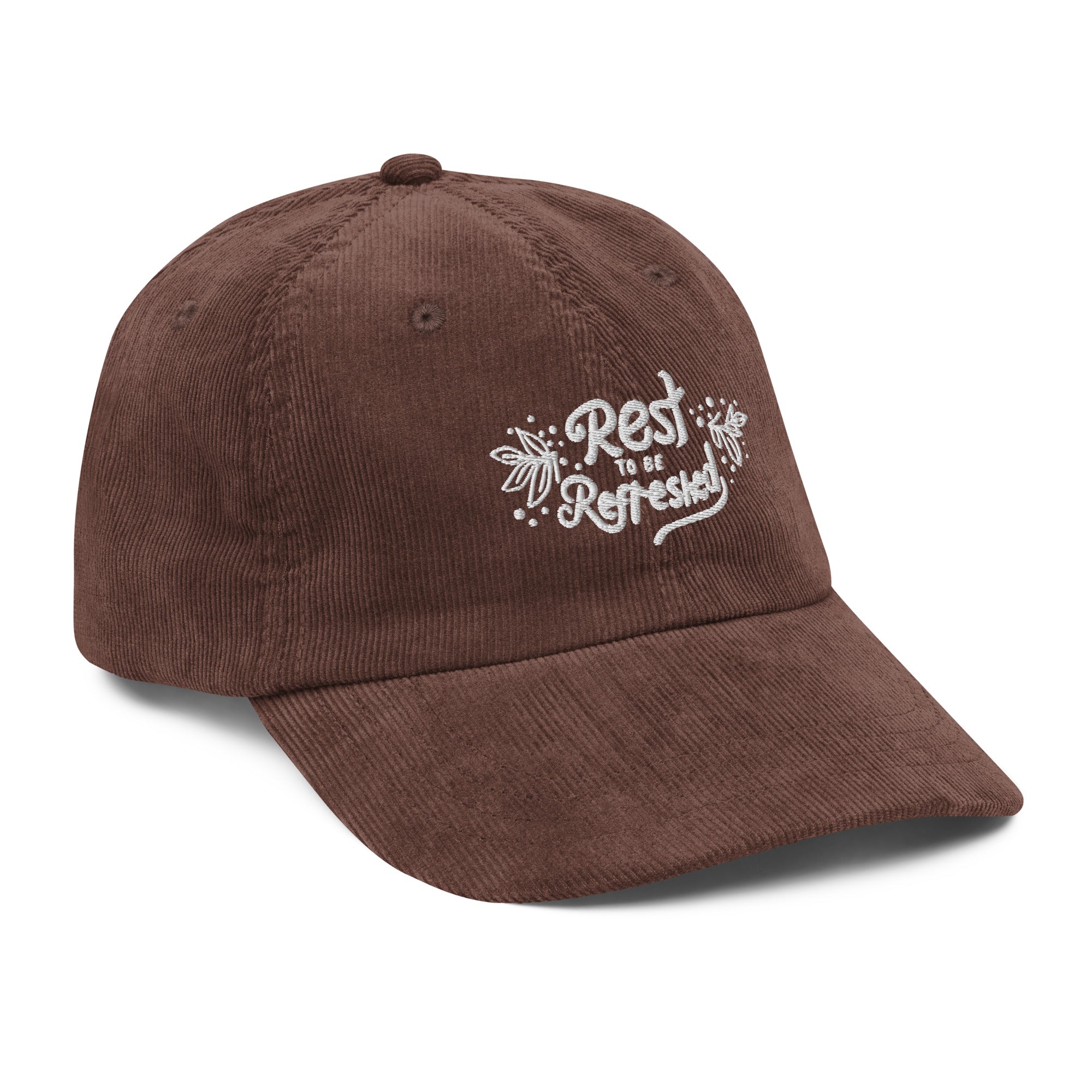 Psalms 23 ' Rest to be Refreshed' Vintage Corduroy Cap | Triple Threads Collection