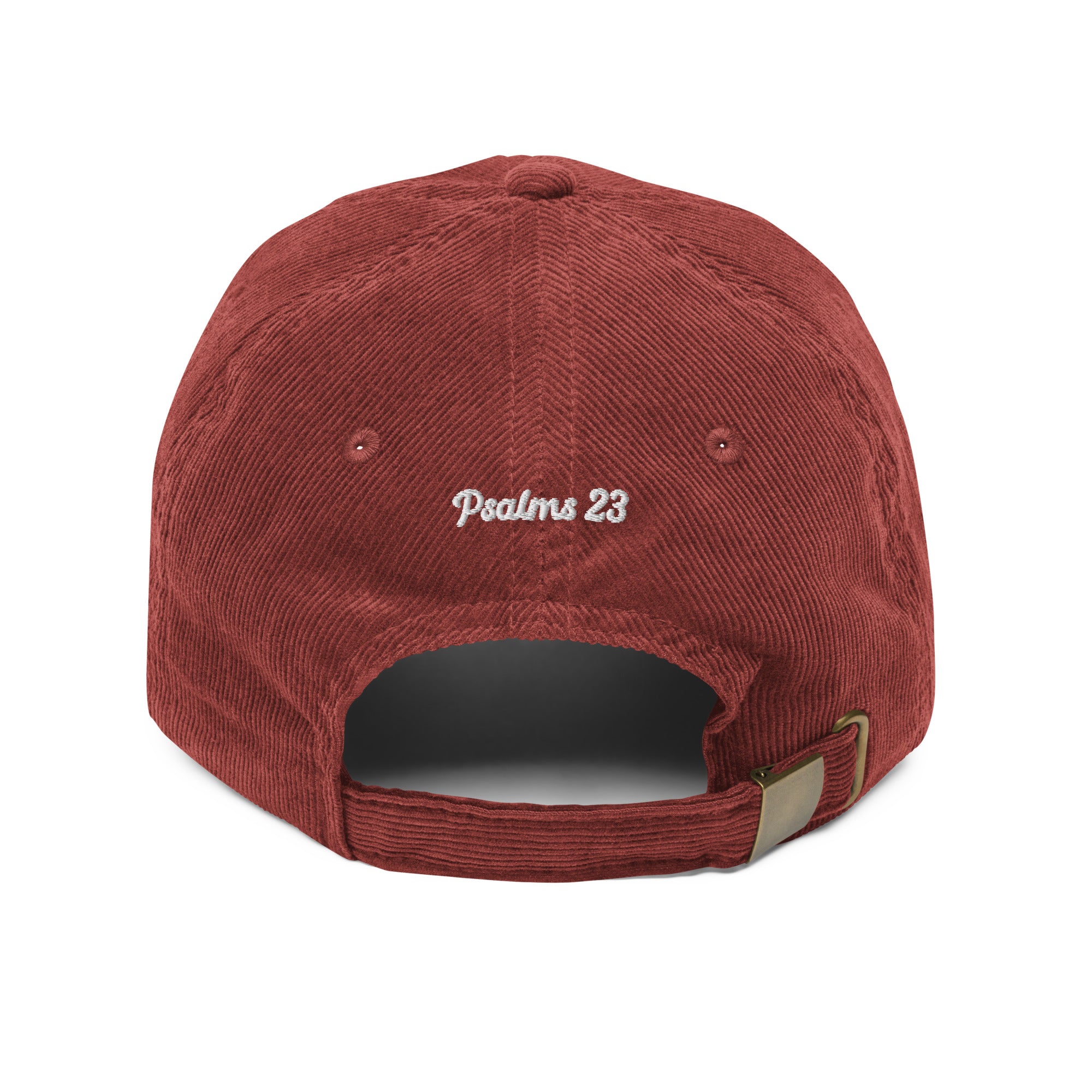 Psalms 23 ' Rest to be Refreshed' Vintage Corduroy Cap | Triple Threads Collection