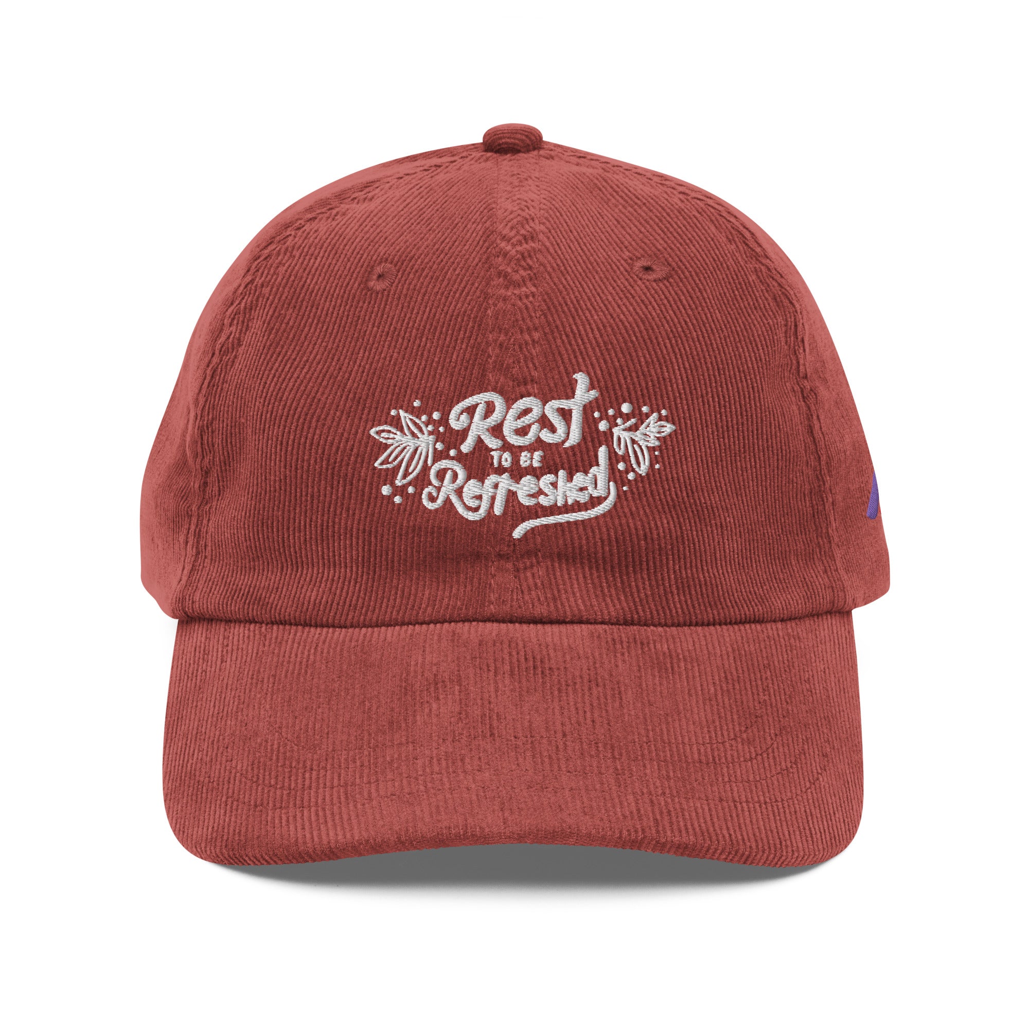 Psalms 23 ' Rest to be Refreshed' Vintage Corduroy Cap | Triple Threads Collection