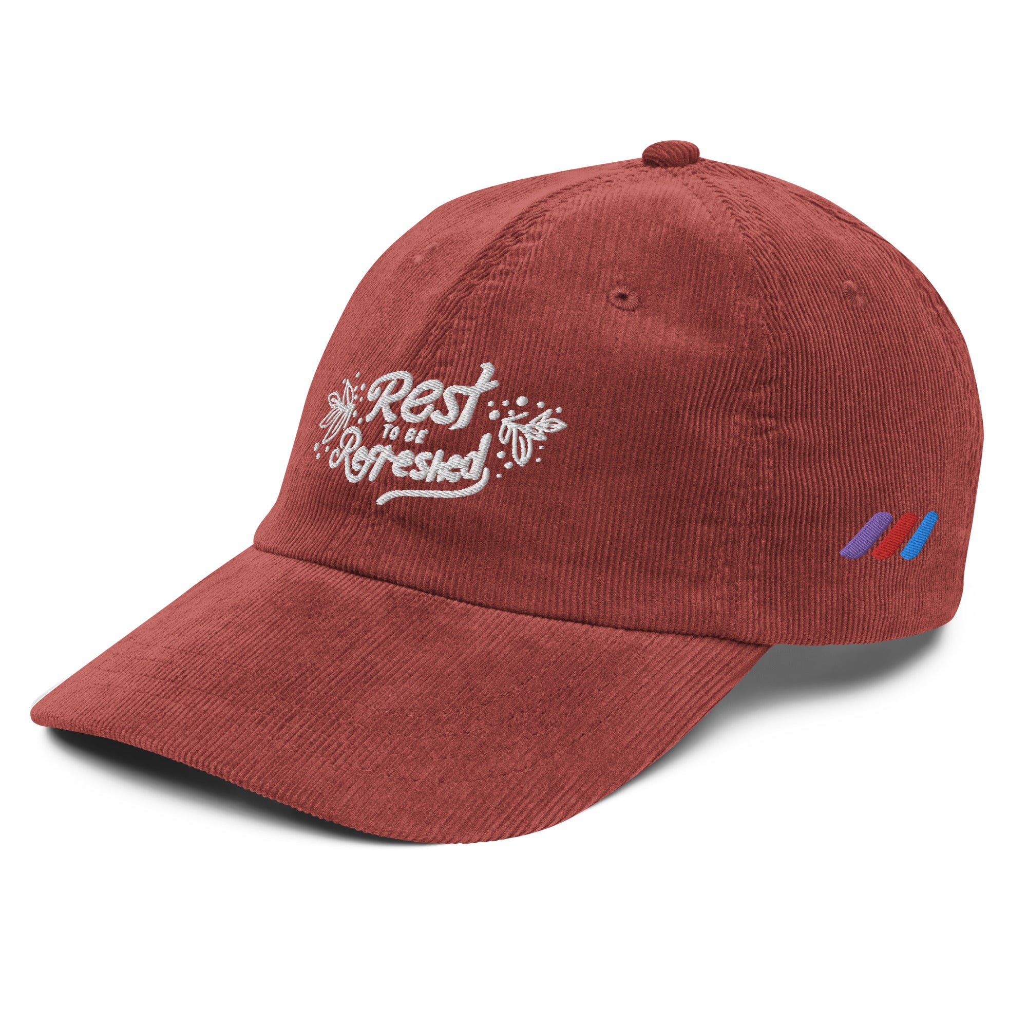 Psalms 23 ' Rest to be Refreshed' Vintage Corduroy Cap | Triple Threads Collection