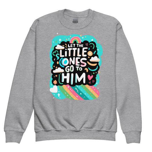 "Let the Little Ones Come" Christian Youth Crewneck | Triple Threads Collection