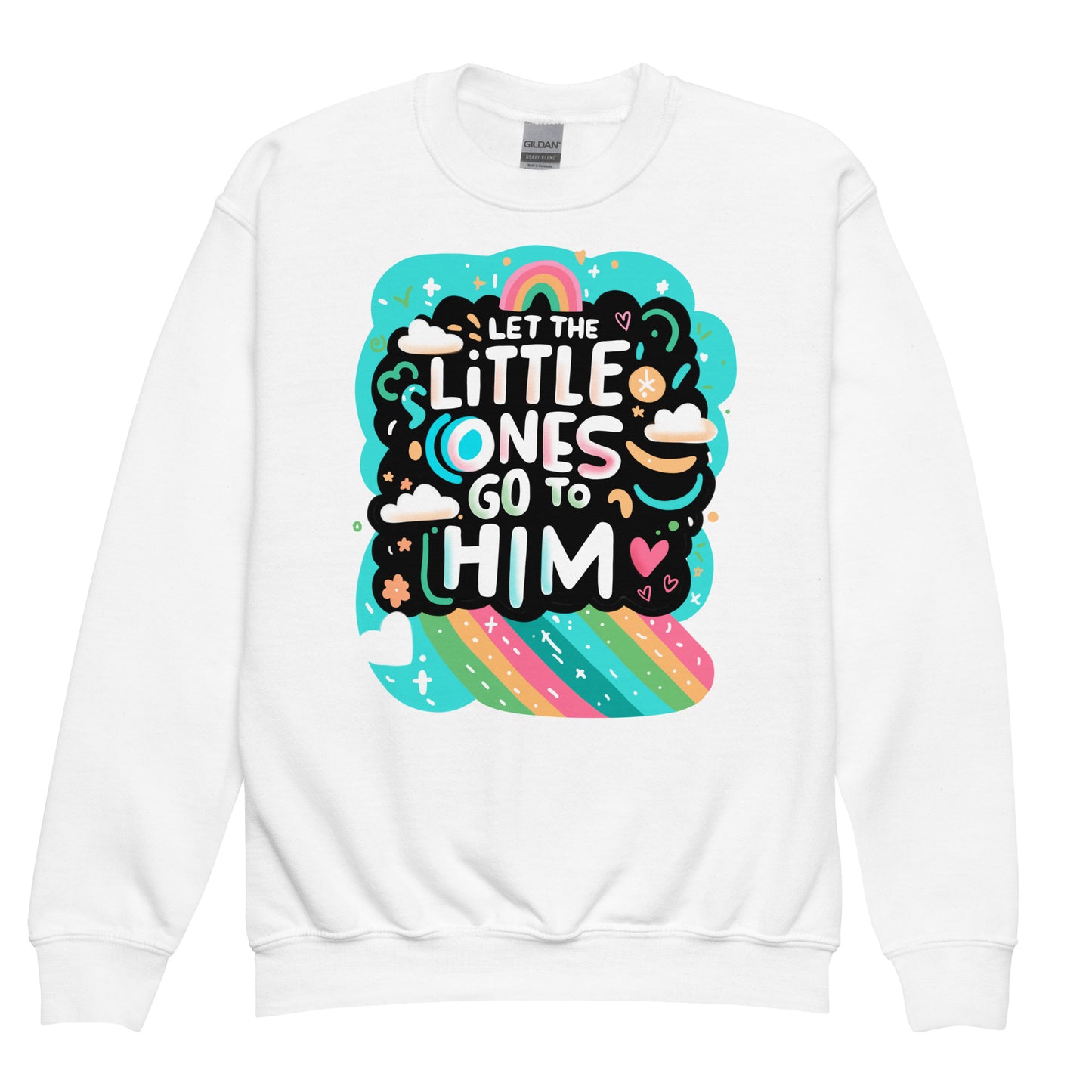 "Let the Little Ones Come" Christian Youth Crewneck | Triple Threads Collection